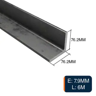 Perfil angulo alas iguales estructural acero 6m x 3" x 5/16"