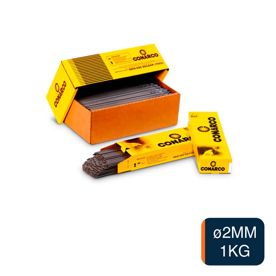 Electrodo rutilico p/soldar acero al carbono ø 2mm caja x 1kg