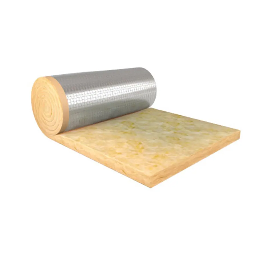 Aislante termico lana de vidrio Fieltro Tensado Aluminio hidrorepelente 50mm x 1.20m x 16m x rollo 19.2m² — foto 2
