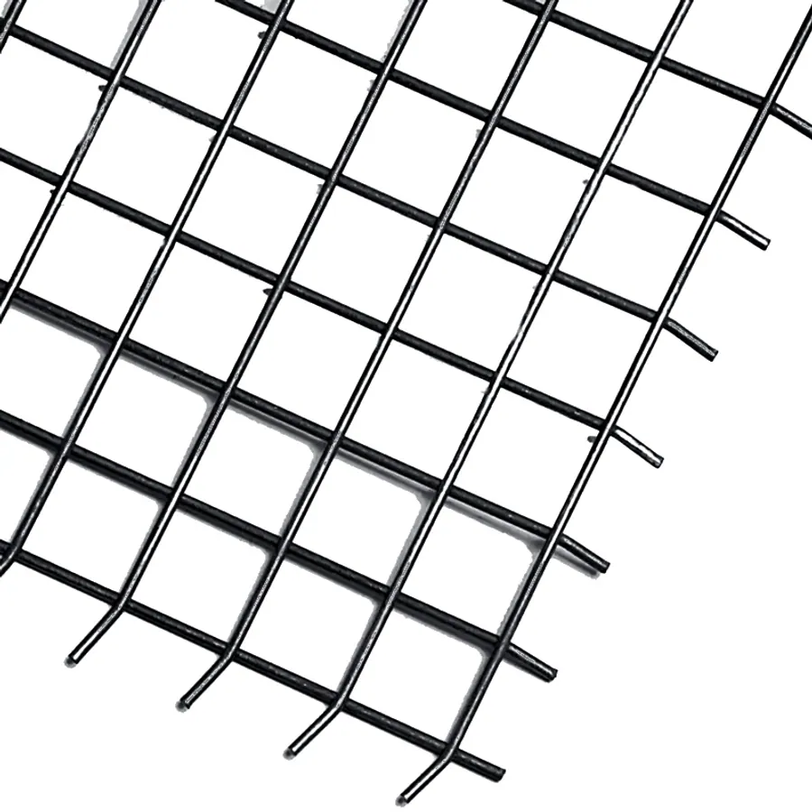 Malla negra electrosoldada ø 2.6mm separación 50mm x 50mm hoja x 1.2m x 3m X 3.6m²