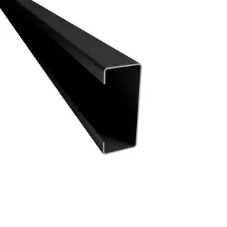 Perfil c laminado en caliente negro 12m