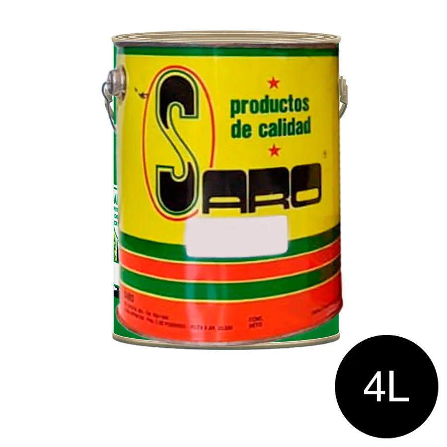 Esmalte sintetico convertidor de oxido exterior interior negro lata x 4l