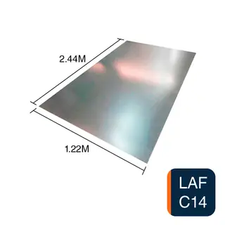 Chapa lisa LAF C14 2mm x 1.22m x 2.44m
