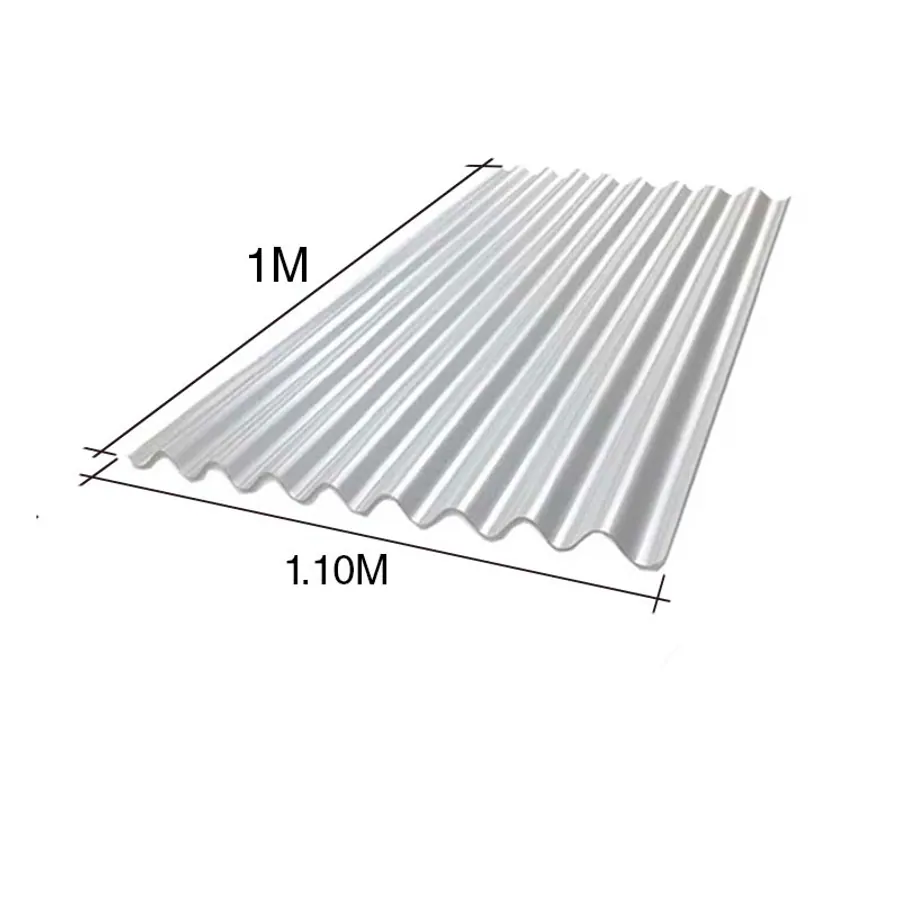 Chapa sinusoidal acanalada cincalum techos C25 1m x 1.1m x 0.5mm
