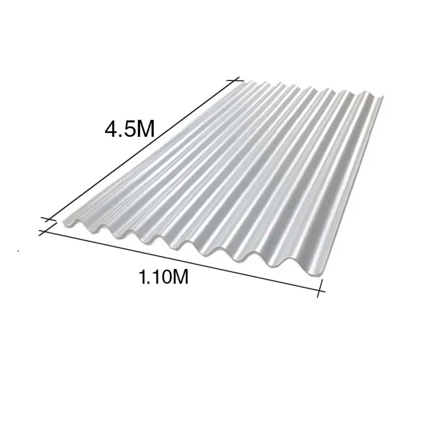 Chapa sinusoidal acanalada cincalum techos C25 4.5m x 1.1m x 0.5mm