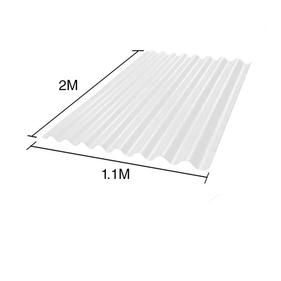 Chapa sinusoidal acanalada galvanizada techos C25 prepintada blanco 2m x 1.1m x 0.5mm