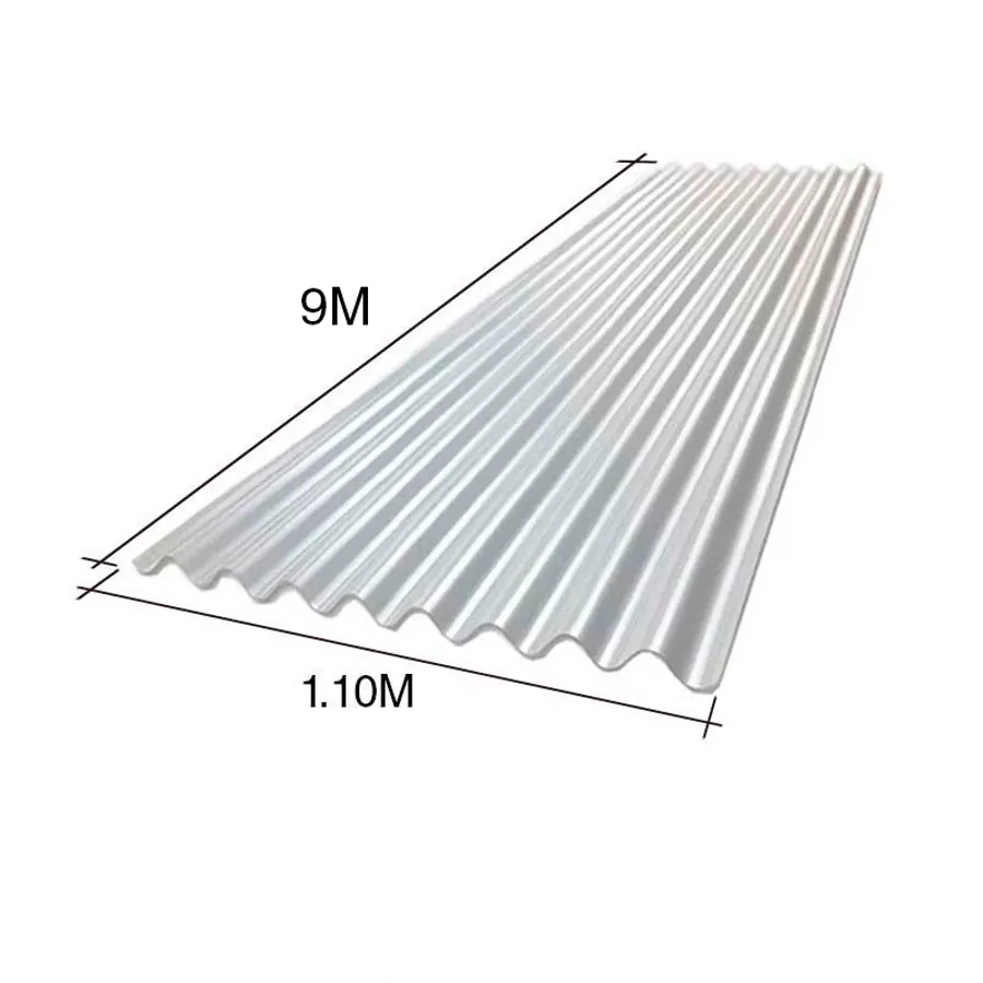Chapa sinusoidal acanalada cincalum techos C27 9m x 1.1m x 0.4mm