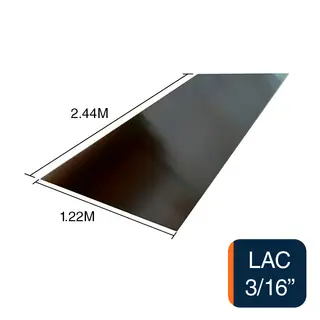 Chapa lisa LAC 3/16" 4.75mm x 1.22m x 2.44m