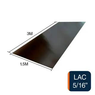 Chapa lisa LAC 5/16" 8mm x 1.5m x 3m