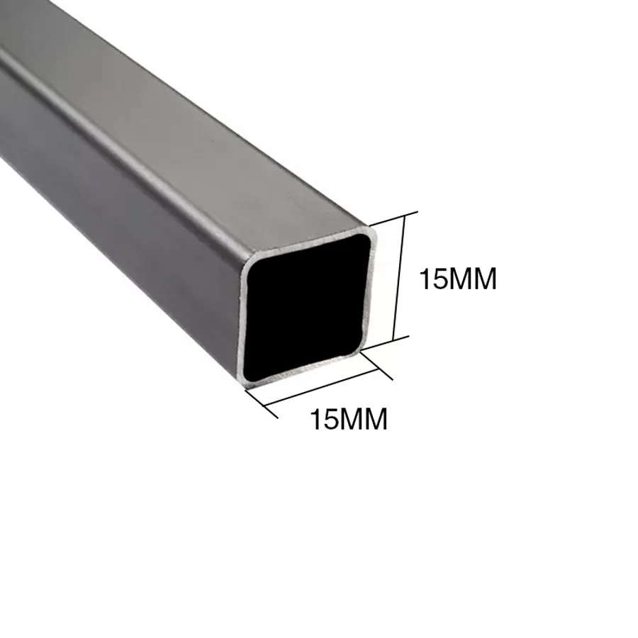 Caño cuadrado estructural 15mm x 15mm x 1.6mm x 6m