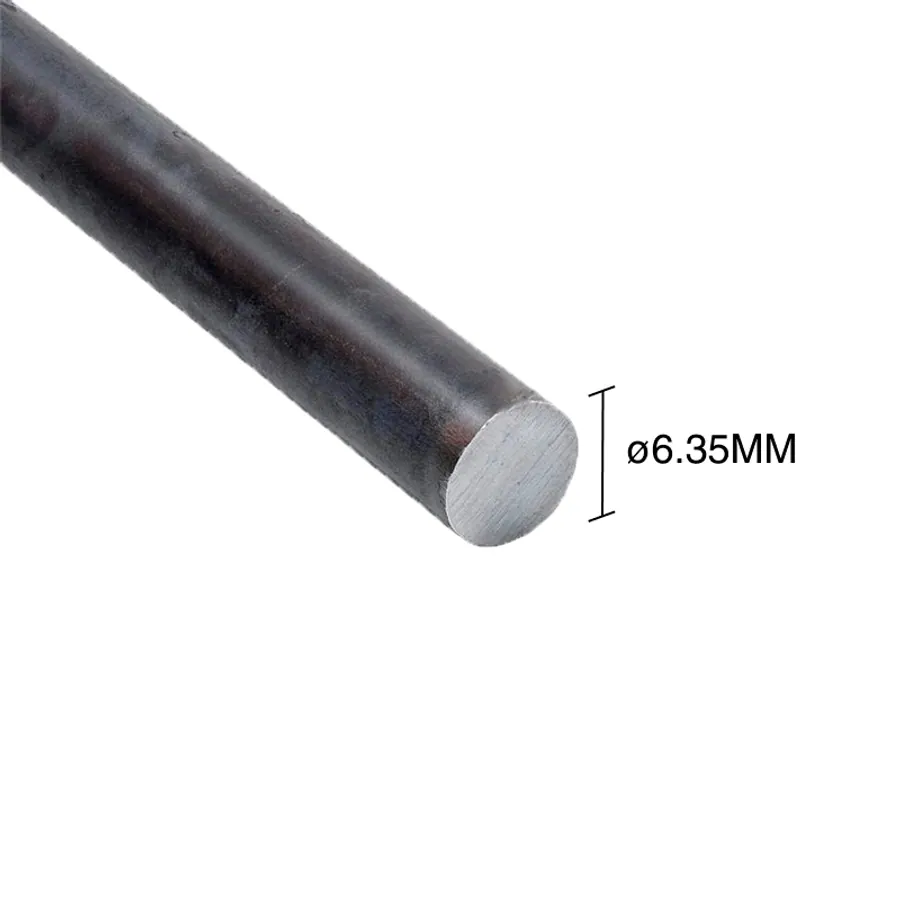 Barra redonda herreria acero laminado en caliente ø 1/4" - ø 6.35mm x 6m