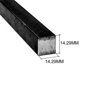 Barra cuadrada herreria acero laminado en caliente 9/16" x 9/16" - 14.29mm x 14.29mm x 6m
