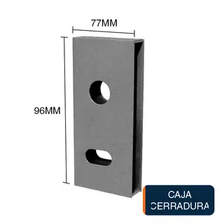 Caja cerradura universal chapa 25mm x 77mm x 96mm