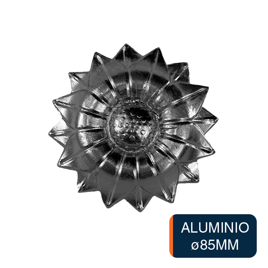 Flor girasol chica aluminio ø 85mm