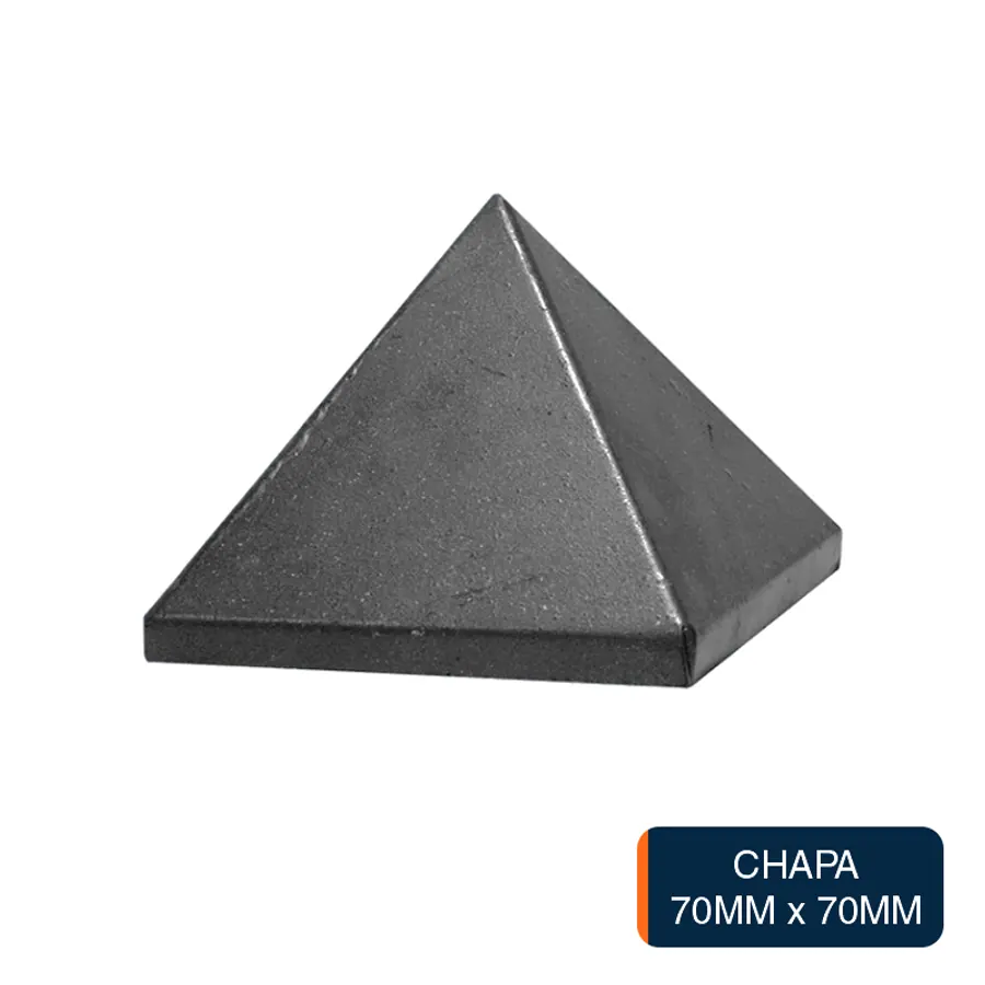 Piramide cuadrada chapa 70mm x 70mm