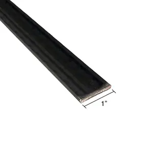 Planchuela lisa herreria acero laminado 1" x 1/8" barra 25.4mm x 3.2mm x 6m