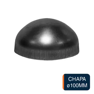 Tapa media esfera chapa ø 100mm