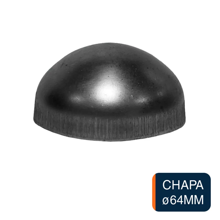 Tapa media esfera chapa ø 64mm