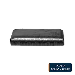 Tapa plana cuadrada chapa 80mm x 80mm